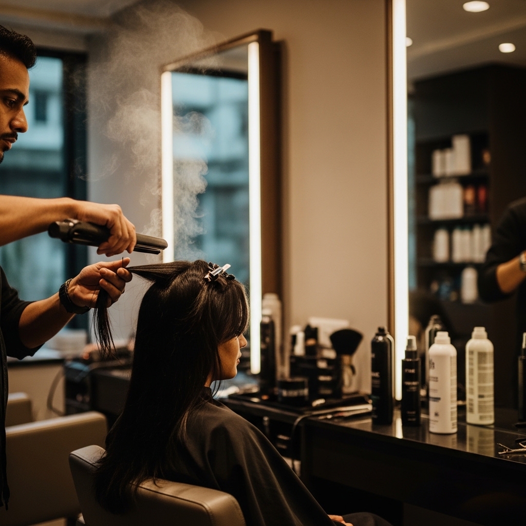 temporary hair straightening bangalore